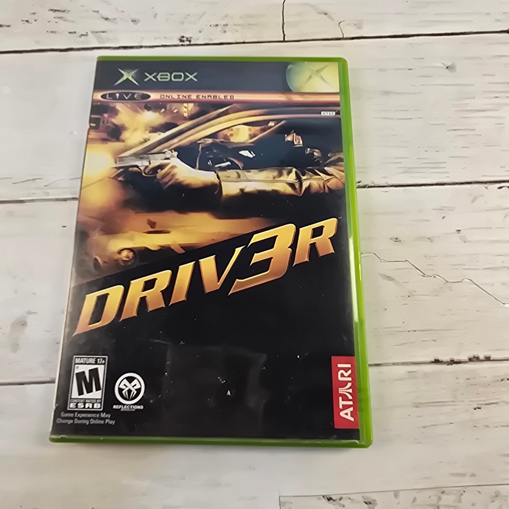 Driv3r Driver 3 Microsoft Xbox Original Game Atari CIB Complete with Manual